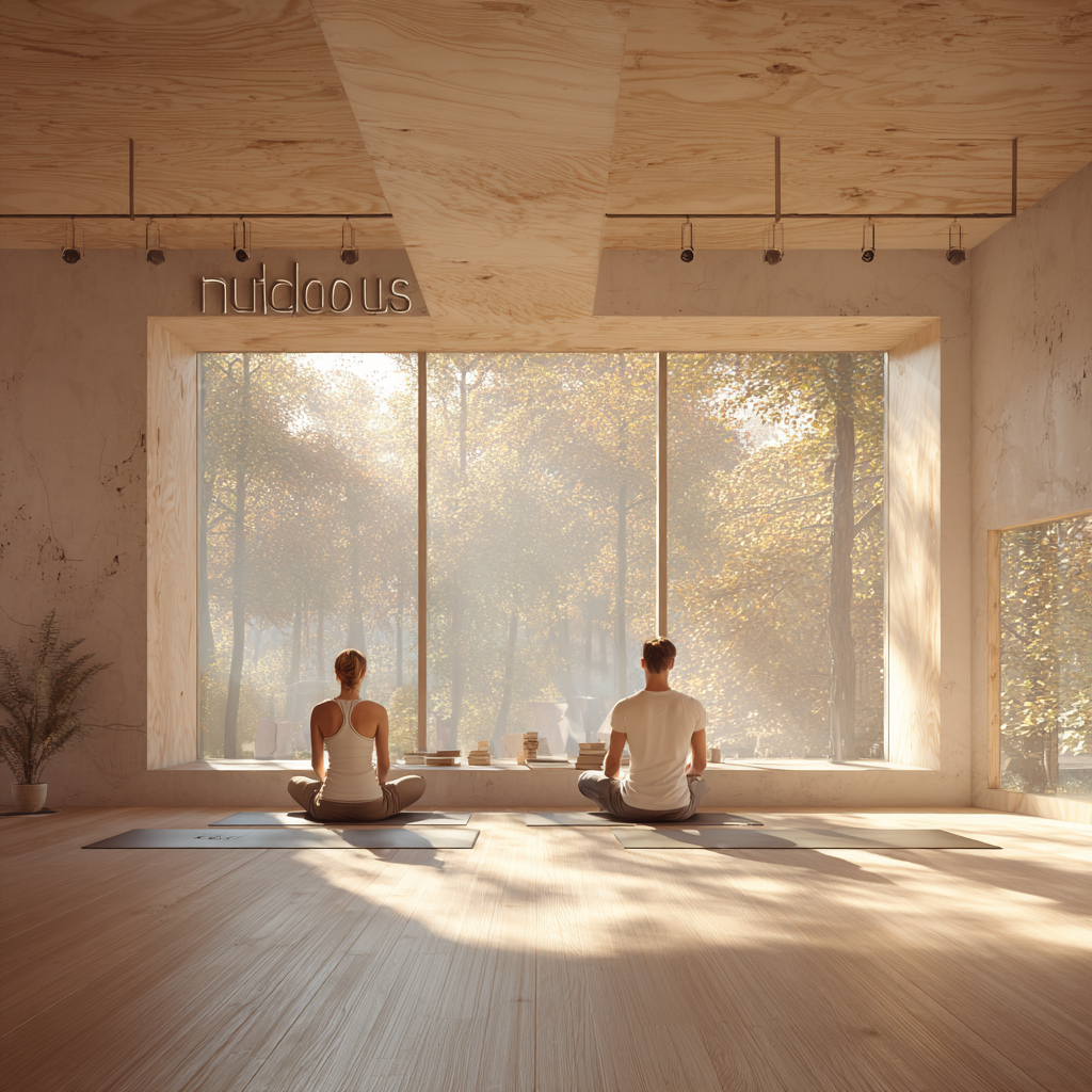 Йога інструктор в медитації